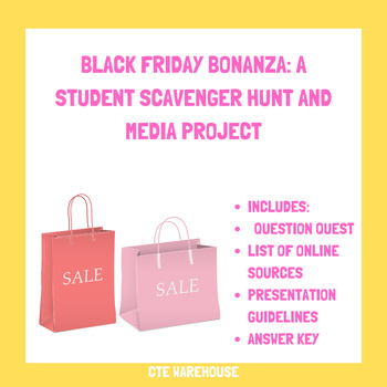 Preview of Black Friday Bonanza: A Student Scavenger Hunt and Media Project