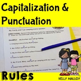 June Morning Work Capitalization Worksheets Grammar Review