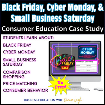 Preview of Black Friday, Cyber Monday, Small Business Saturday Case Study Digital Activity