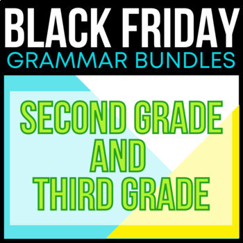 Preview of Black Friday Sale | Grammar Games for Second & Third Grade