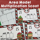  Christmas Math Scoot Area Model Multiplication Worksheets