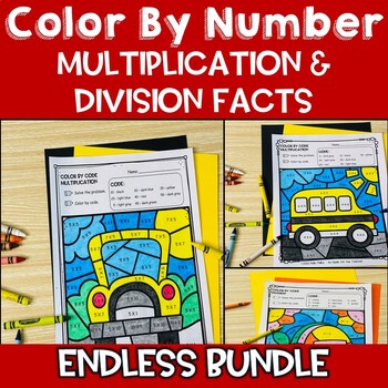 Preview of Memorial Day Summer Coloring Pages Sheets Multiplication Color by Number Code 