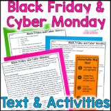 Black Friday and Cyber Monday Informational Close Reading 