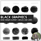 Black Graphics, Doodles, ClipArt