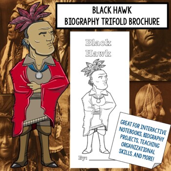 Preview of Black Hawk Biography Trifold Graphic Organizer
