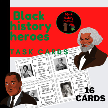 Preview of Black Heroes task cards