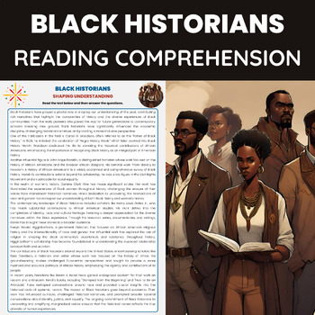 Preview of Black Historians for Black History Month | Black History Figures