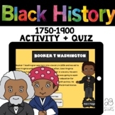 Black History: Abolitionists BOOM CARDS Activity + Quiz