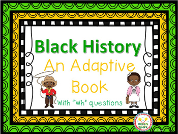 Preview of Black History Adaptive Book