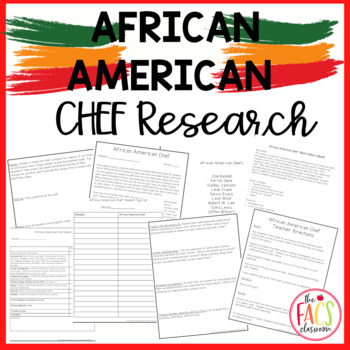 Preview of African America Chef Research | Black History Month | FCS | Food