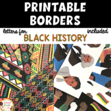 Black History/Afrocentric Bulletin Board Border and Letters
