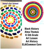 Black History Art Lesson Alma Thomas Grade K-5 Painting Le