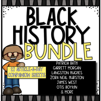 Preview of Black History Article-a-Day Bundle