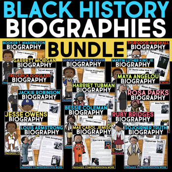 Preview of Black History Month Activities - African-American Biographies