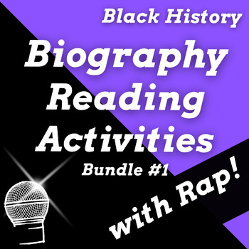 Preview of Black History Month Biographies and Reading Activities Bundle