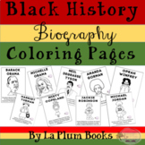 Black History Biography Coloring Pages