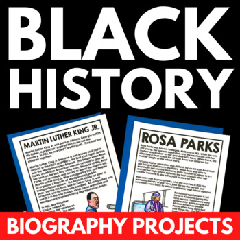 Preview of Black History Biography Project - Civil Rights Movement Unit Resources