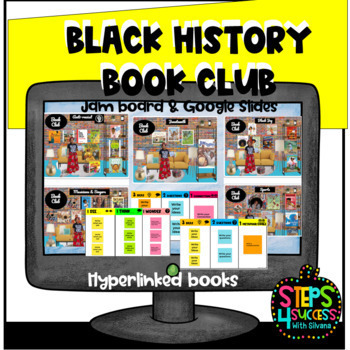 Preview of Black History Book Club With Lit. Circle & Jamboard