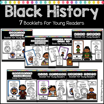 Preview of Black History Month Activities Emergent Readers Bundle 7 books