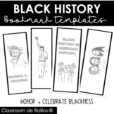 Black History Bookmark Templates 