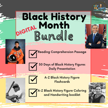 Preview of Black History Brilliance Bundle: Engaging Activities for All Grades
