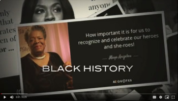 Preview of Black History Celebration Video: Quotes & Photos Collage