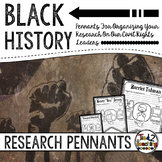 Black History Month Activities: Research Pennants for Civi