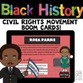 Black History: Civil Rights Movement BOOM CARDS Activity + Quiz