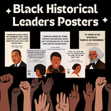 Black History Leaders Posters - with Informational QR Codes