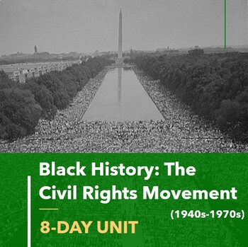 Preview of Black History | Civil Rights Movement Unit | 8-Day Bundle: Lessons, Review, Test
