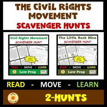 Preview of Black History Civil Rights Movement  Scavenger Hunts BUNDLE