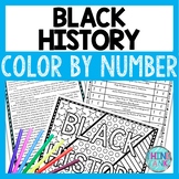 Black History Color by Number, Reading Passage and Text Marking