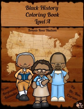 Preview of Black History Coloring Book-Level A