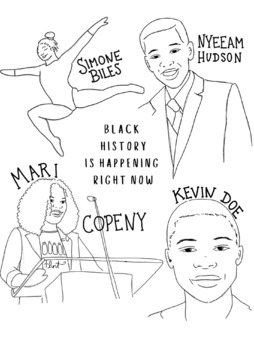 Preview of Black History Coloring Page