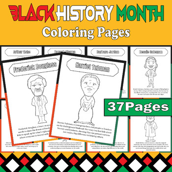 Preview of Black History Coloring Pages | Educational Resources for Black History Month