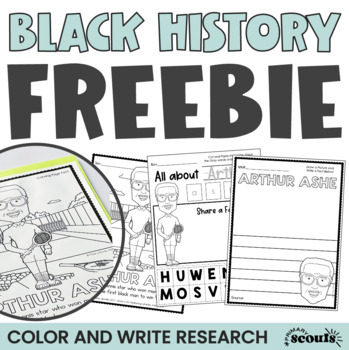 Preview of Black History Coloring Pages and Writing | Black History Month Kindergarten