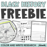 Black History Coloring Pages and Writing | Black History M