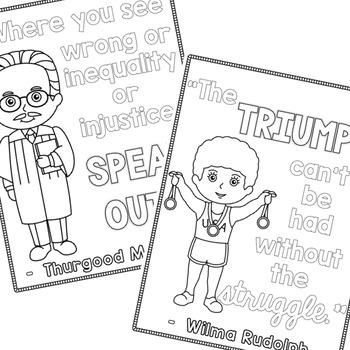 black history heroes coloring pages