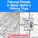 Black History Coloring Pages with Quotes Activity