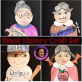 Black History Crafts for Rosa Parks,Jackie Robinson,Ruby B