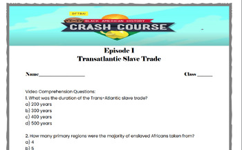 Preview of Black History Crash Course - Episodes 1-20 BUNDLE