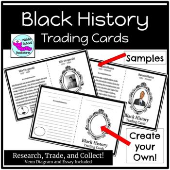 Preview of Black History Trading Cards with Persuasive Essay