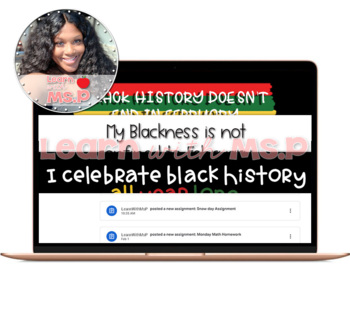 Preview of Black History Month Google Classroom Banner Bundle
