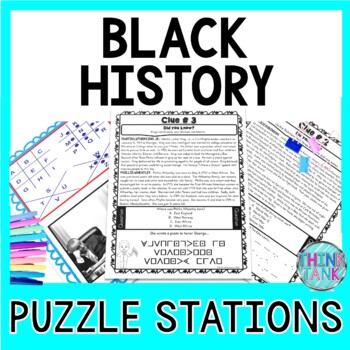 Black History ESCAPE ROOM: Black History Month, MLK, Tubman, Bridges & more