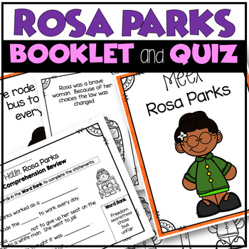 Preview of Black History Month Activities - Rosa Parks Emergent Reader