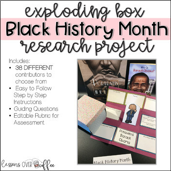 Preview of Black History Foldable Biography Research Project