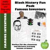 Black History Fun Pack--Word Search and Biography QR code-