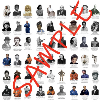 Preview of Black History Icons Cut or Paste Figures 2 x 3