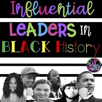 Preview of Black History -Influential Leaders In Black History - Print and Digital Options