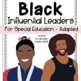 Black History Influential Leaders Journal For Special Education